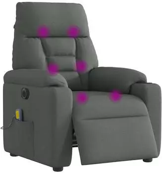vidaXL Massagesessel Elektrisch Stoff (3303023)