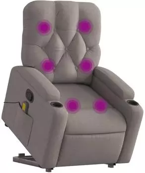 vidaXL Massagesessel mit Aufstehhilfe Stoff (3204730)