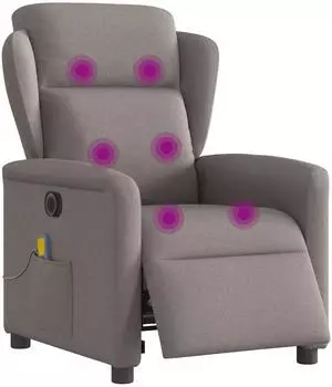 vidaXL Massagesessel Elektrisch Stoff (3303131)