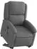 vidaXL Elektrischer Massagesessel mit Aufstehhilfe, dunkelgrau, Stoff (3204201)