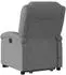 vidaXL Elektrischer Massagesessel mit Aufstehhilfe, dunkelgrau, Stoff (3204201)