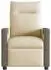 vidaXL Massagesessel elektrisch, Stoff, creme (3324088)