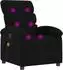 vidaXL Massage-Relaxsessel, schwarz, Stoff (3205811)