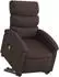 vidaXL Massagesessel mit Aufstehhilfe, dunkelbraun, Stoff (3203995)