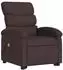 vidaXL Massagesessel mit Aufstehhilfe, dunkelbraun, Stoff (3203995)