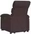 vidaXL Massagesessel mit Aufstehhilfe, dunkelbraun, Stoff (3203995)