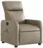vidaXL Massagesessel elektrisch, cappuccino-braun, Kunstleder (3206748)