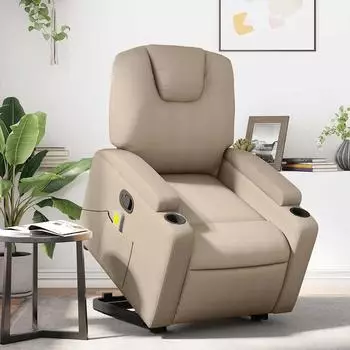 vidaXL Massagesessel mit Aufstehhilfe Kunstleder (3204443)