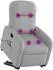 vidaXL Massagesessel mit Aufstehhilfe Elektrisch Stoff (3303011)