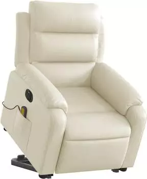vidaXL Massagesessel mit Aufstehhilfe Elektrisch Kunstleder (3205064)