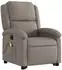 vidaXL Massagesessel mit Aufstehhilfe, taupe, Stoff (3204184)