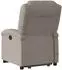 vidaXL Massagesessel mit Aufstehhilfe, taupe, Stoff (3204184)