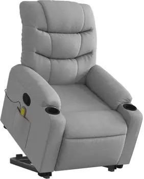 vidaXL Massagesessel mit Aufstehhilfe Samt (3206654)