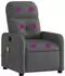vidaXL Massage-Relaxsessel, Stoff, dunkelgrau (3206936)