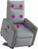 vidaXL Massagesessel mit Aufstehhilfe, hellgrau, Stoff (3324095)