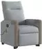 vidaXL Massagesessel mit Aufstehhilfe, hellgrau, Stoff (3324095)