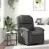 vidaXL Massagesessel Relaxsessel Echtleder grau (3205927)
