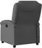 vidaXL Massagesessel Relaxsessel Echtleder grau (3205927)