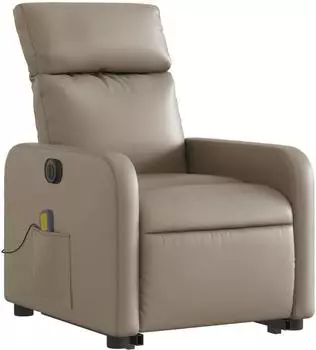 vidaXL Massagesessel mit Aufstehhilfe Elektrisch Kunstleder (3206776)