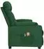 vidaXL Elektrischer Massagesessel, Stoff, dunkelgrün (3098833)