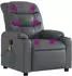 vidaXL Massagesessel, verstellbar, grau, Kunstleder (3206905)