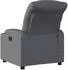 vidaXL Massagesessel, verstellbar, grau, Kunstleder (3206905)