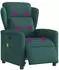 vidaXL Elektrischer Massagesessel, neigbar, dunkelgrün, Stoff (3303130)