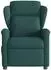 vidaXL Elektrischer Massagesessel, neigbar, dunkelgrün, Stoff (3303130)