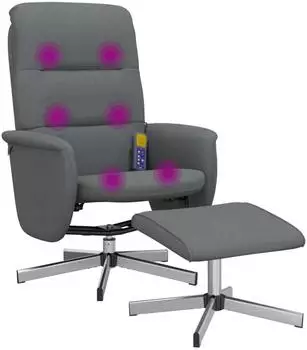 vidaXL Massagesessel mit Fu&szlig;hocker Stoff (356583)