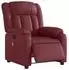 vidaXL Massagesessel Elektrisch Weißrot Kunstleder (3205261)