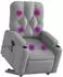 vidaXL Massagesessel mit Aufstehhilfe Samt (3204722)