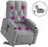 vidaXL Elektrischer Massagesessel mit Aufstehhilfe Stoff (3204746)