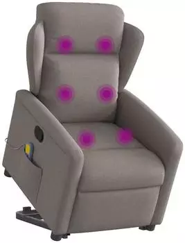vidaXL Massagesessel mit Aufstehhilfe Stoff (3303151)