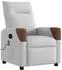 vidaXL Massagesessel elektrisch, Stoff, wolkengrau (3323997)