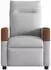 vidaXL Massagesessel elektrisch, Stoff, wolkengrau (3323997)