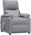 vidaXL Massagesessel Stoff, hellgrau (348469)