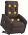 vidaXL Elektrischer Massagesessel mit Aufstehhilfe, dunkelbraun, Stoff (3303289)