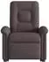 vidaXL Elektrischer Massagesessel mit Aufstehhilfe, dunkelbraun, Stoff (3303289)