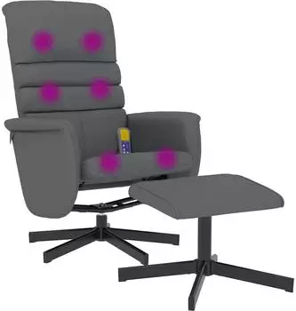 vidaXL Relaxsessel mit Fu&szlig;hocker Kunstleder (356716)