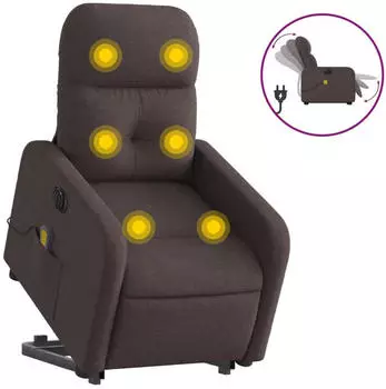 vidaXL Elektrischer Massagesessel mit Aufstehhilfe Stoff (3206827)