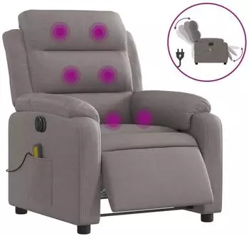 vidaXL Massagesessel Elektrisch Stoff (3204976)