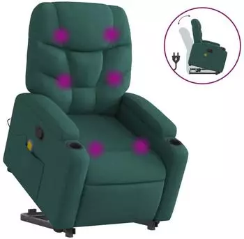 vidaXL Massagesessel mit Aufstehhilfe Stoff (3204614)