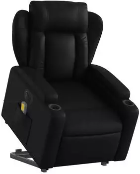 vidaXL Massagesessel mit Aufstehhilfe Elektrisch Kunstleder (3204565)