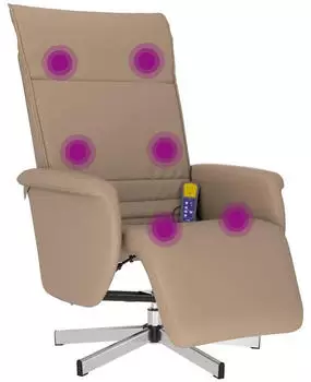 vidaXL Massagesessel mit Fußteil Kunstleder (356652)