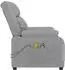 vidaXL Massagesessel elektrisch, hellgrau, Stoff (3143579)