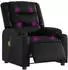 vidaXL Massagesessel elektrisch, schwarz, Kunstleder (3206547)
