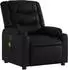 vidaXL Massagesessel elektrisch, schwarz, Kunstleder (3206547)