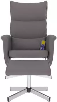 vidaXL Massagesessel mit Fu&szlig;hocker Kunstleder (356599)