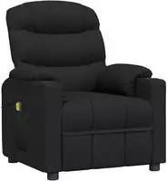 vidaXL Massagesessel Schwarz Stoff