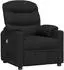 vidaXL Massagesessel, Stoff, schwarz
